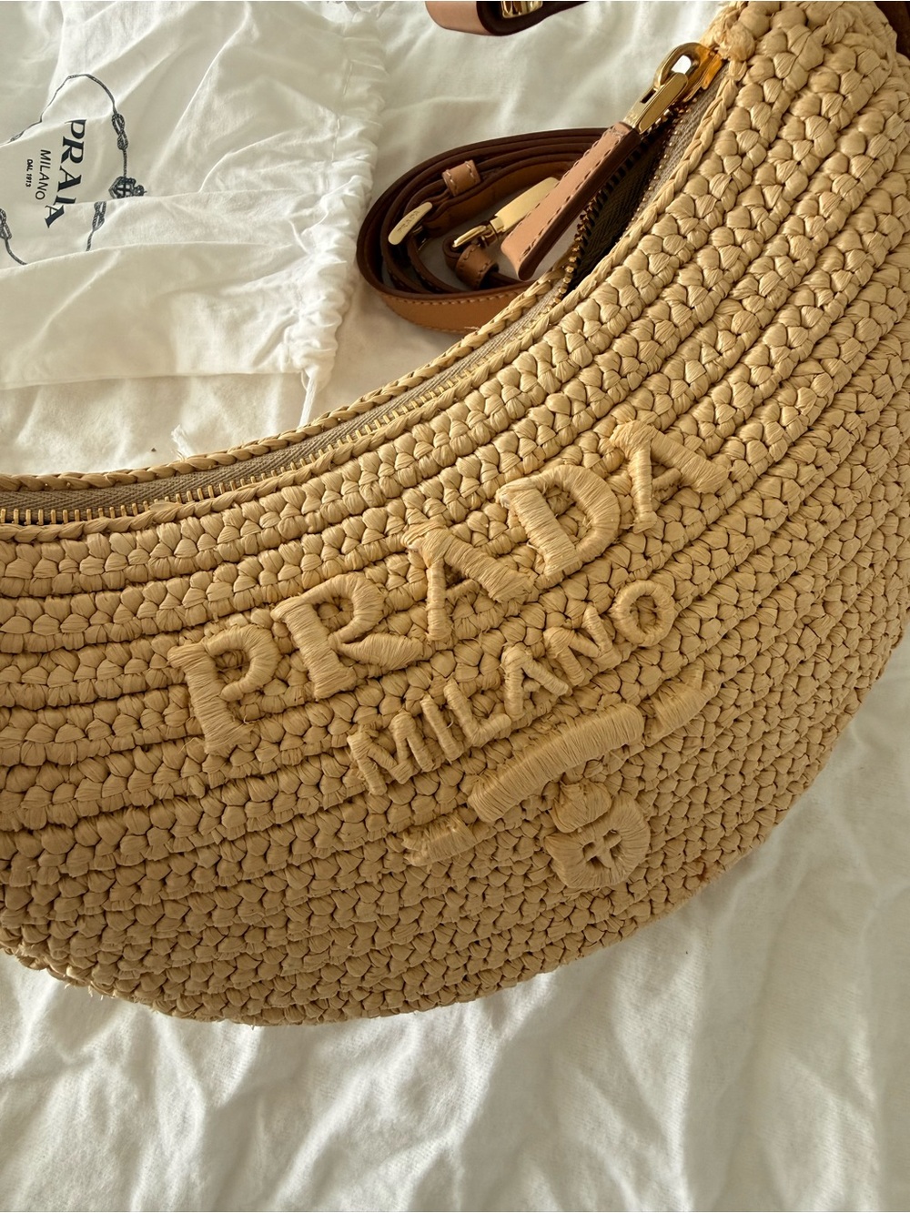 Prada Arque crochet shoulder bag - Picture 5 of 16